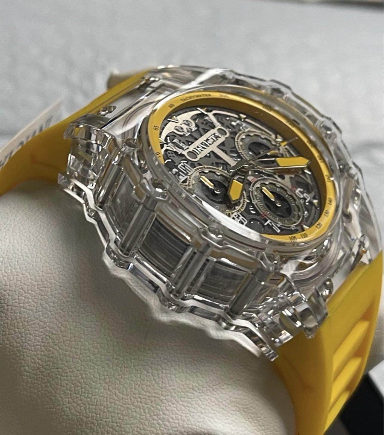 Invicta Racing Vaulthan Men’s Watch – 44mm, Yellow (69677) new