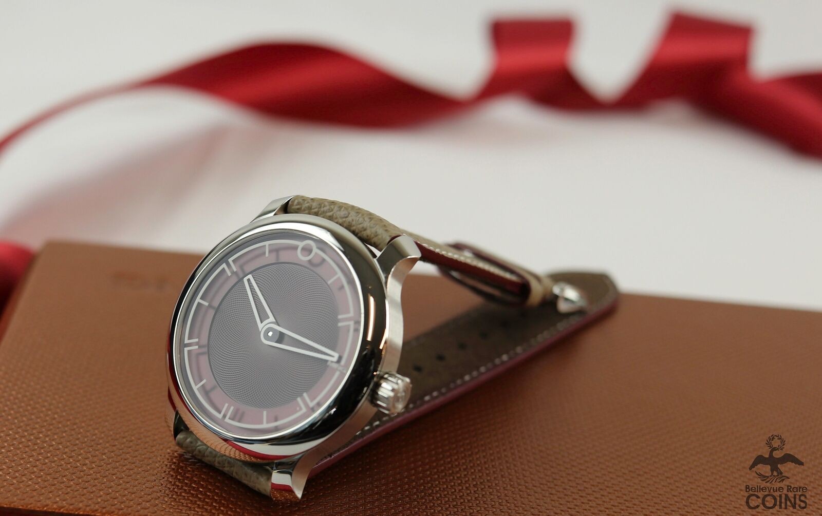 MING’s 17.09 Automatic Burgundy Dial Calibre 330 Handmade Strap Men’s Watch