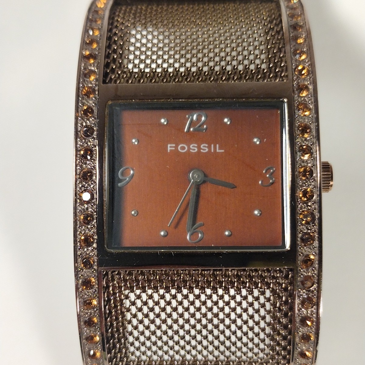 Women’s Fossil Stainless Steel Watch – Bronze Tone – Tested & Working