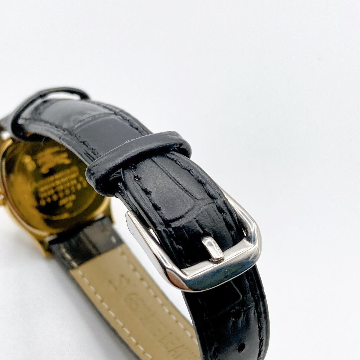 389 Burberry Ladies Watch Quartz New Battery Black Leather
