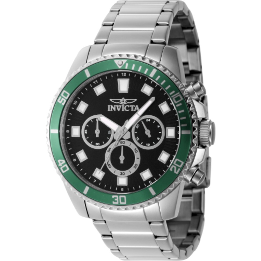 Invicta Pro Diver Chronograph GMT Quartz Black Dial Men’s Watch 46051