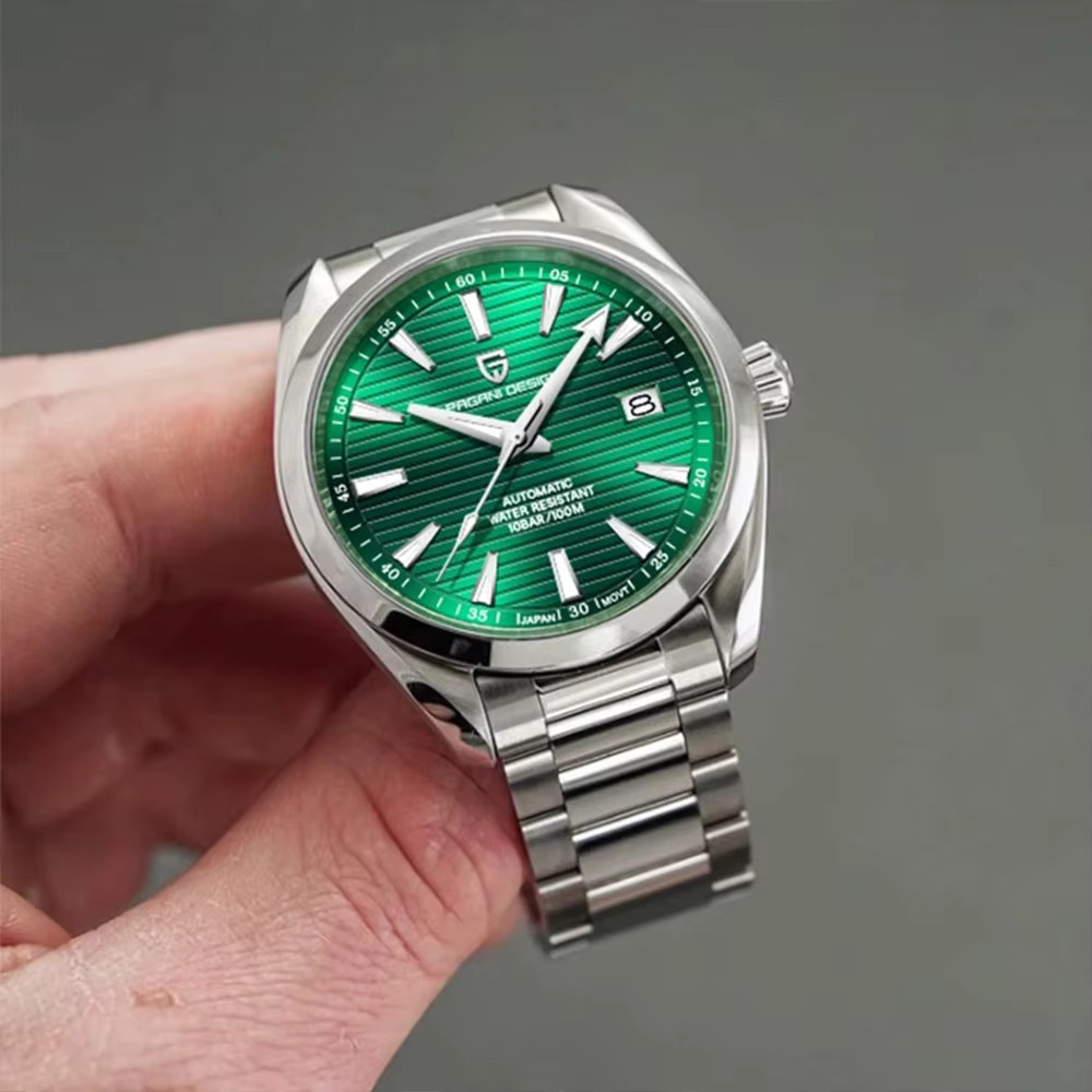 40MM Men’s Mechanical Watch Luxury Sapphire Glass Automatic 100M 10 atm Reloj