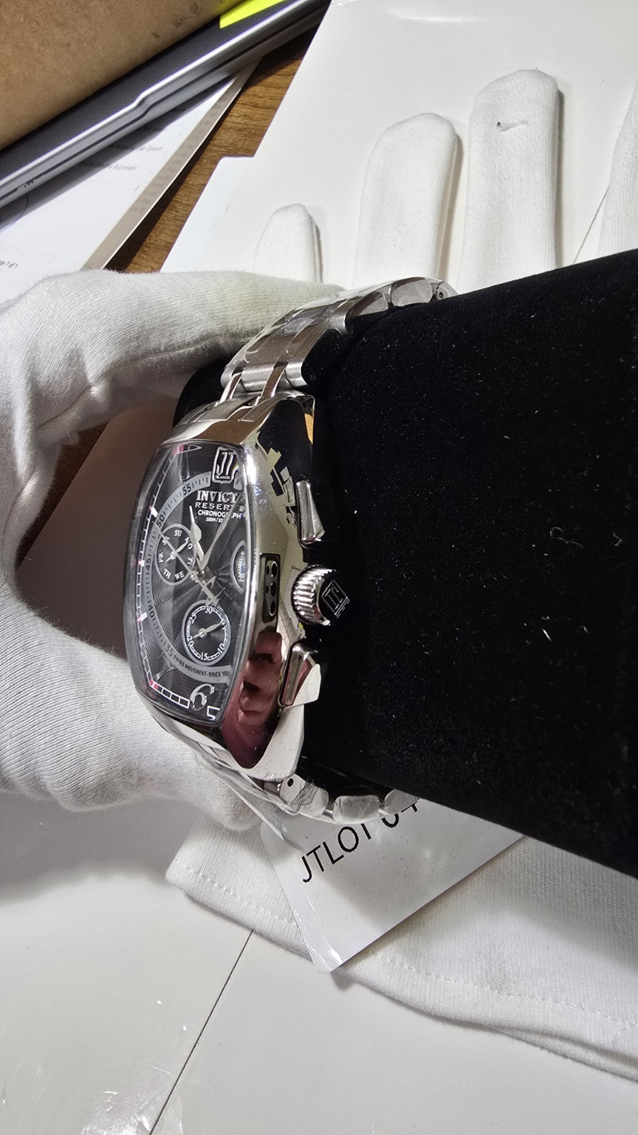Invicta Jason Taylor CONFIDENTIAL PROTOTYPE(off his arm) And Signed HoF Card