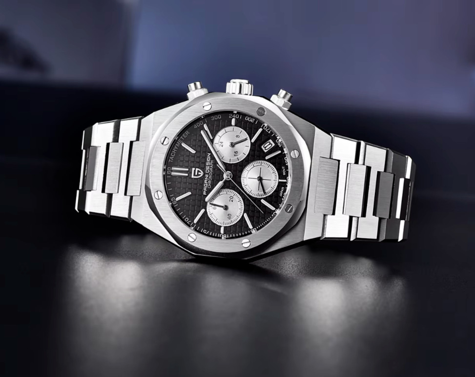 PAGANI DESIGN 2024 New Stainless Steel Watch Luxury Sports Chronograph Quartz