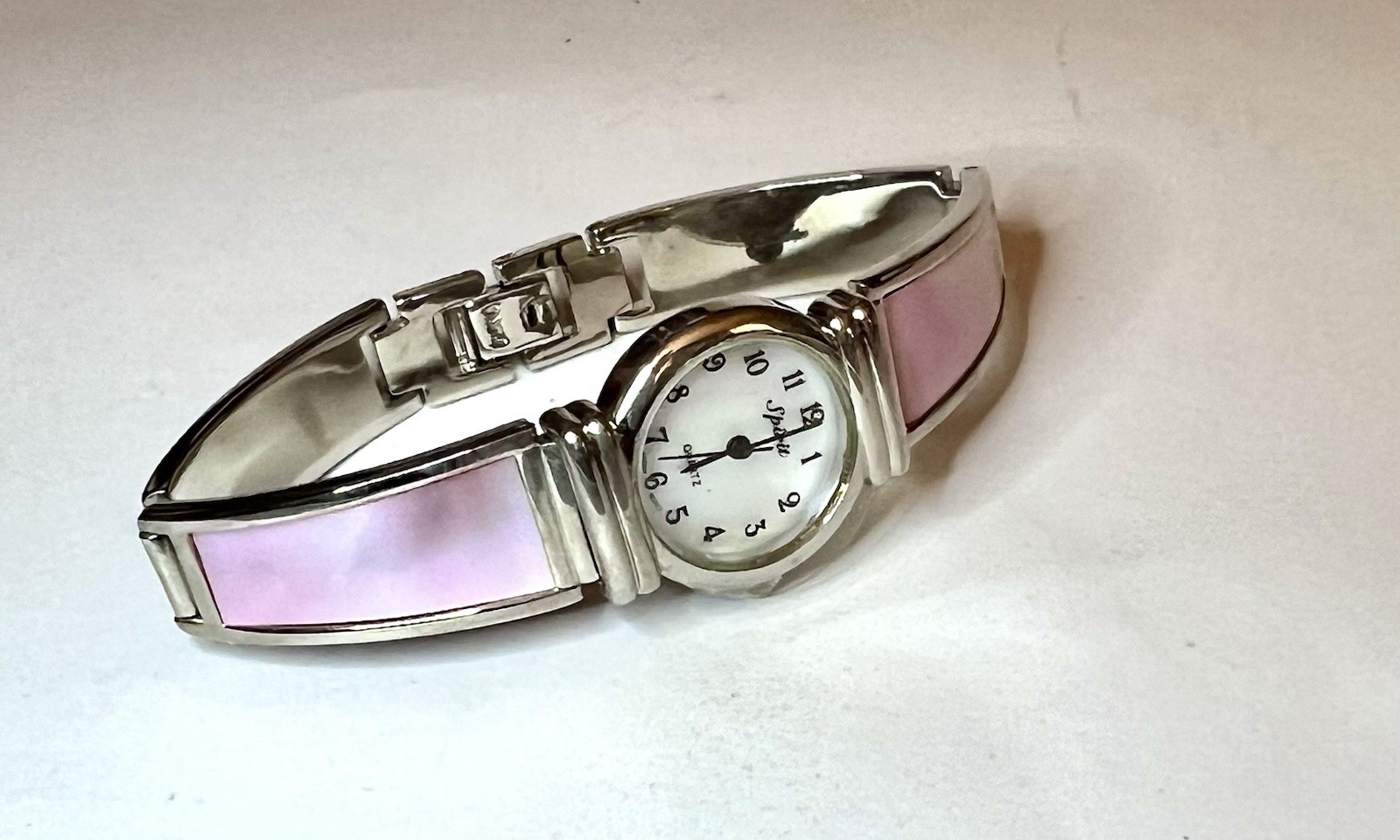 Y2K PINK Pearlescent Spirit Ladies Wristwatch WATCH w Box New Old Stock
