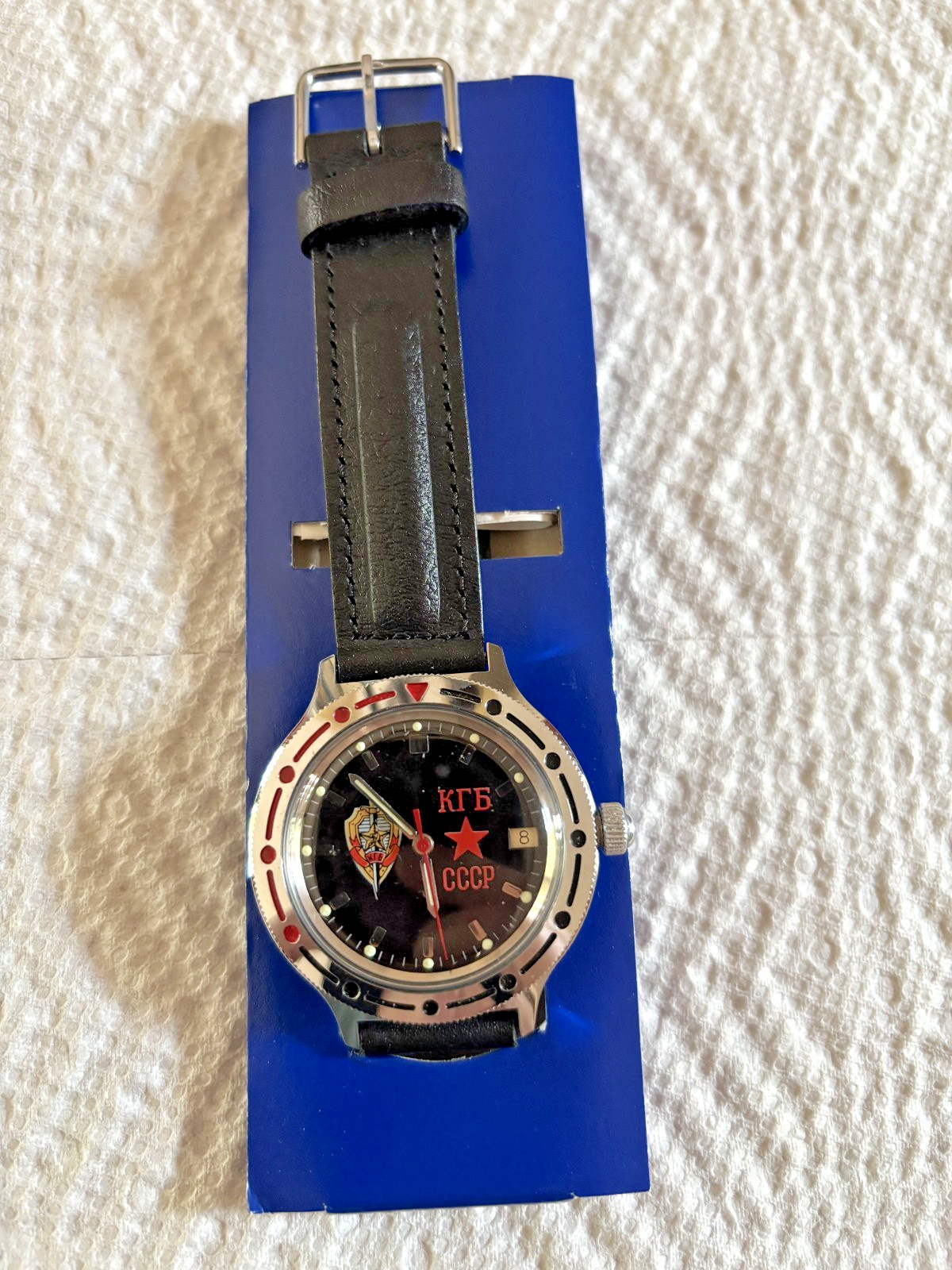 KGB CCCP Vostok Komandirske Mechanical Auto wind watch NIB