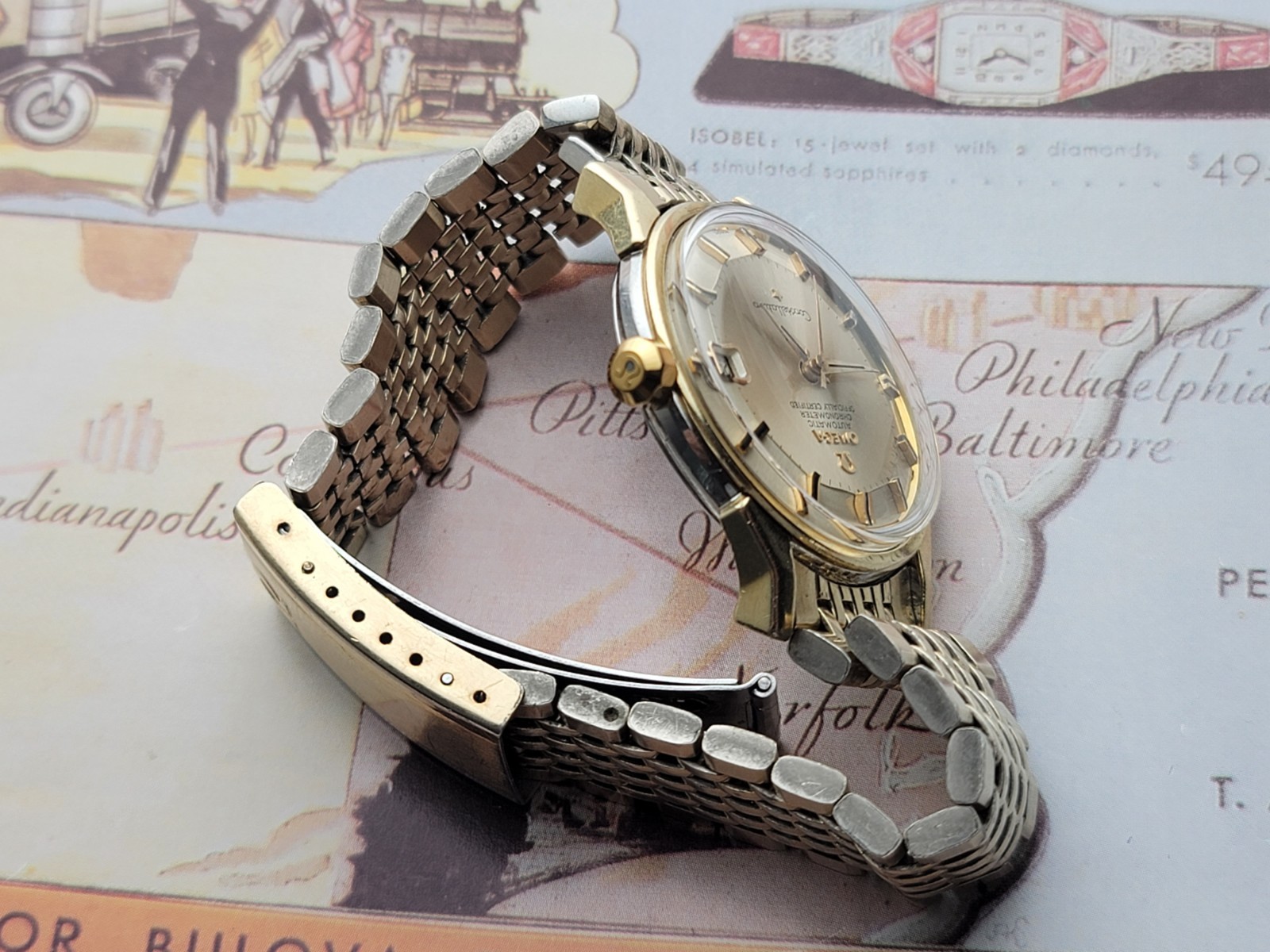 Vintage 14K / SS Omega Constellation Pie-Pan 168-005 caliber 561 .SERVICED.