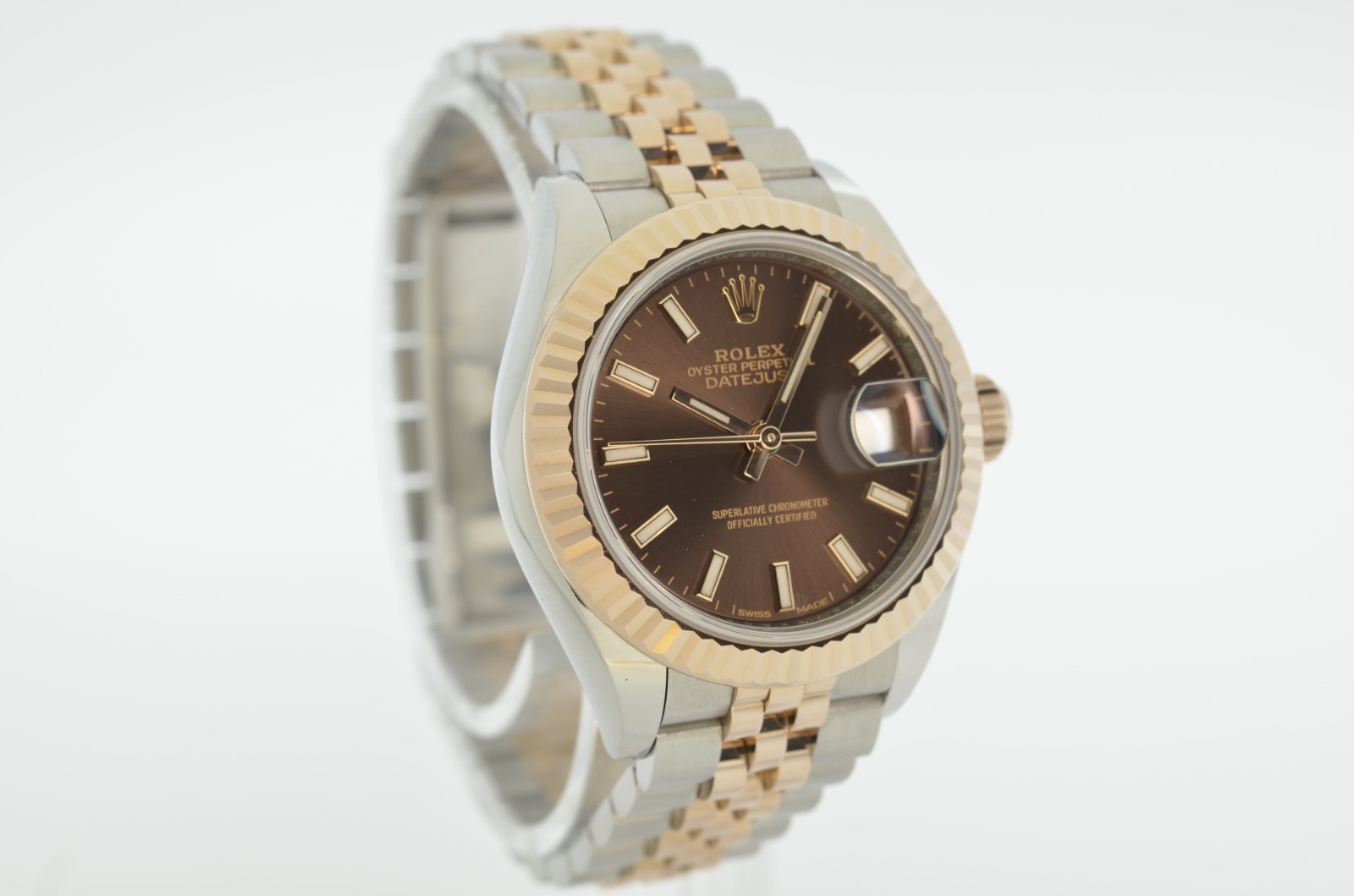 Rolex Lady-Datejust 28mm 279171 Chocolate Dial mint 2017 Box and Papers