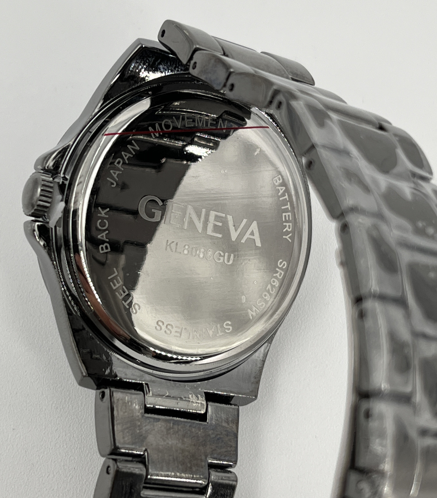 Geneva Men’s Watch Sports Business Quartz Wristwatch Luxury Edition Grey-New