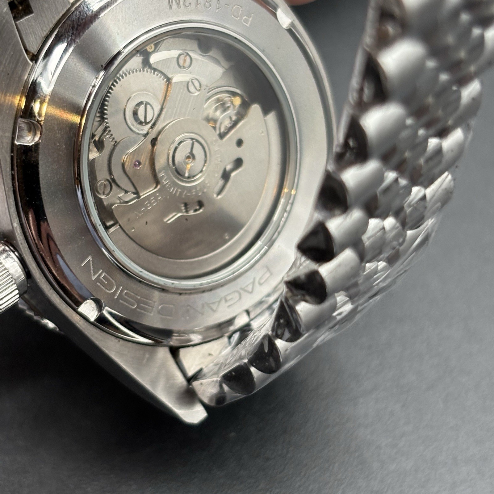 Pagani Design PD-1812M Automatic Men’s Watch Burgundy Red Bezel NH38 New W Box