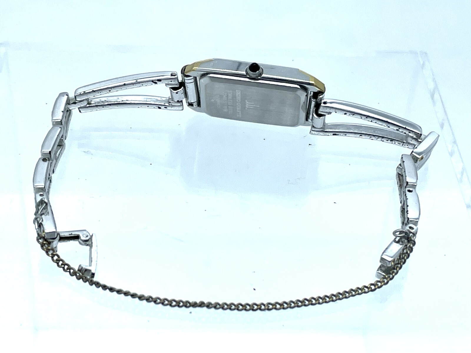 SEIKO Credor Quartz Ladies Watch Rectangle Thin bracelet 5.9inches 2340-5110