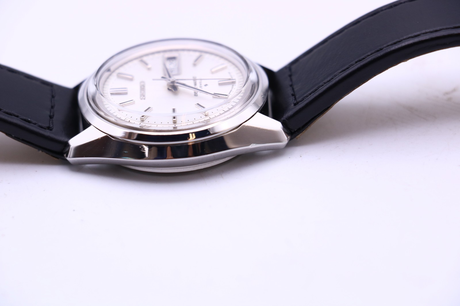 Mens Seiko Bell-matic 27j 4006-7011 japan stainless wrist watch NEW CRYSTAL