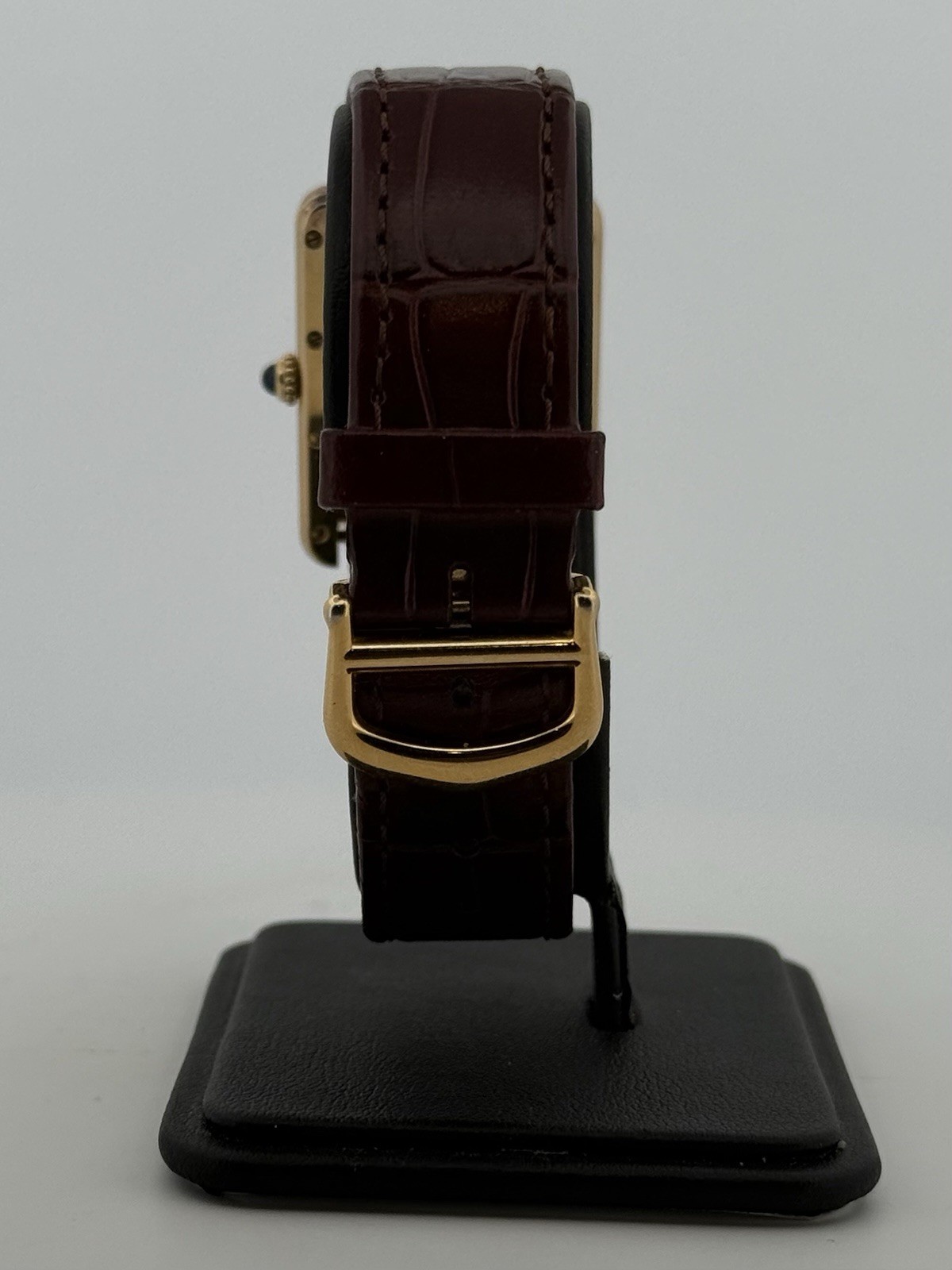 Cartier Must de Cartier Tank Vermeil Date 25mm Quartz Men’s Watch Ref. 2413