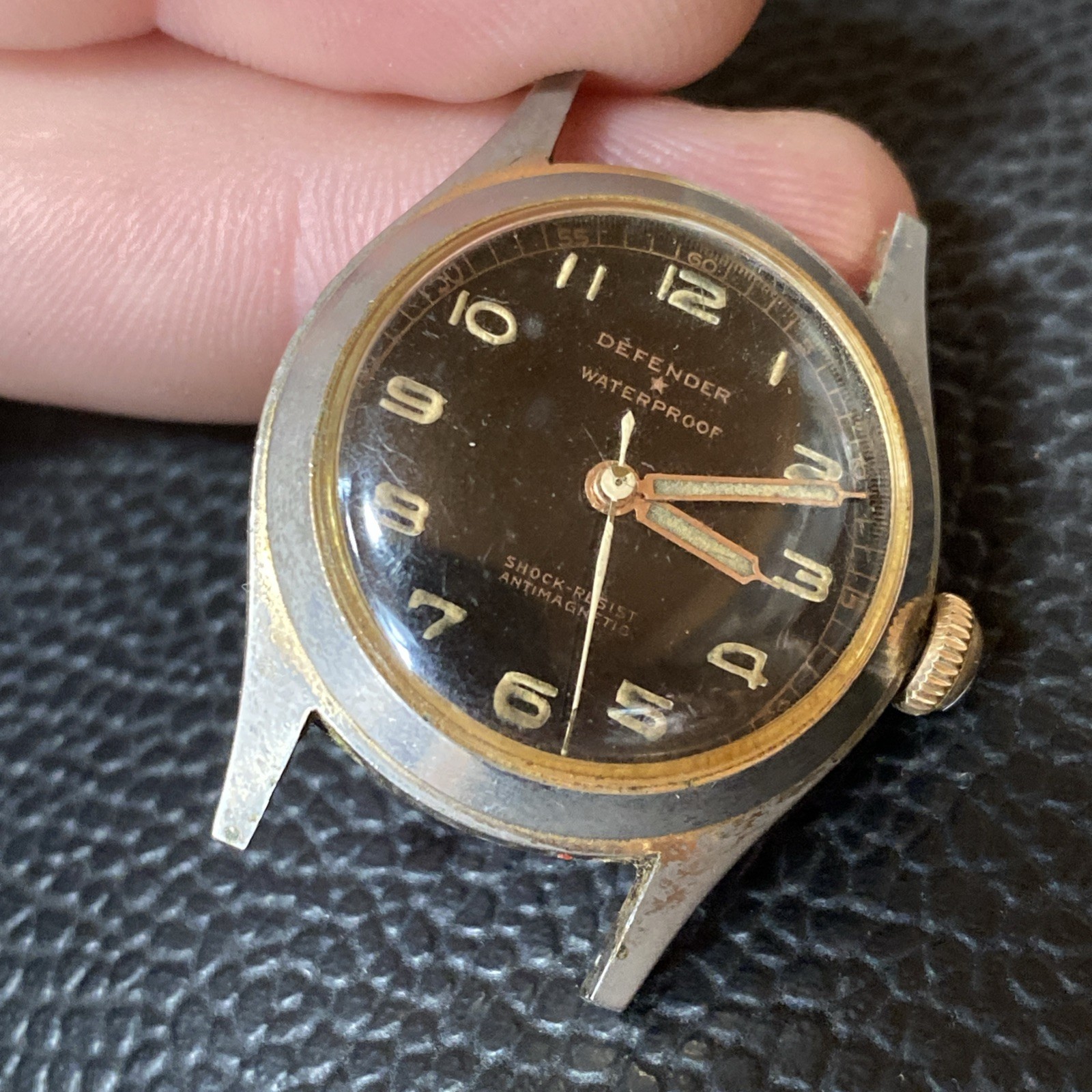 1940s WWII Defender Mechanical Watch Waterproof Shock Resistant Anti-Magnetic