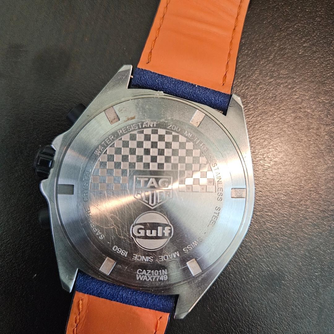 TAG Heuer Formula 1 Gulf Special Edition Chronograph Watch w/ Box & Papers