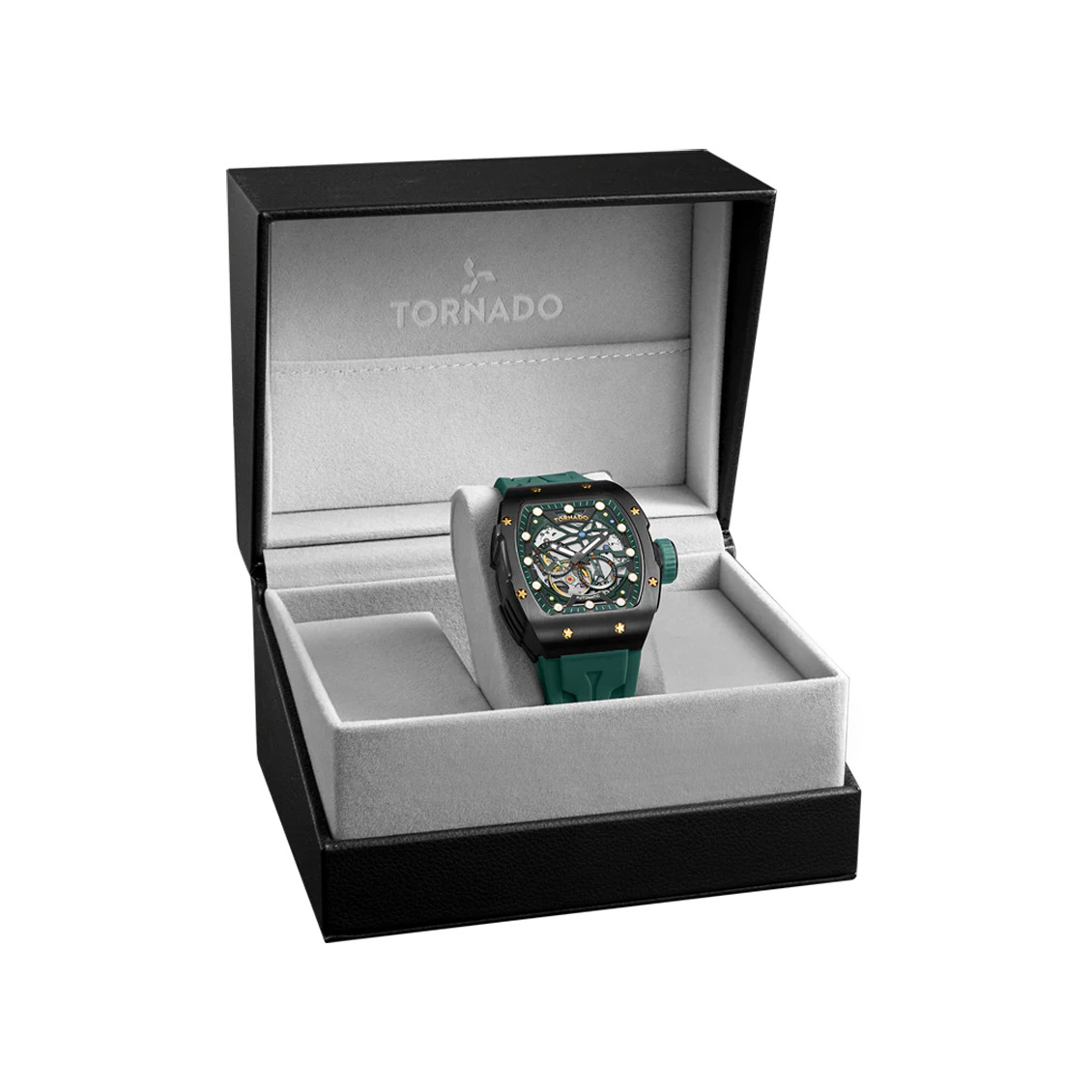 Tornado Xenith Men’s Automatic Watch | Black Dial, 38.5x49mm, 100 m (10 ATM)