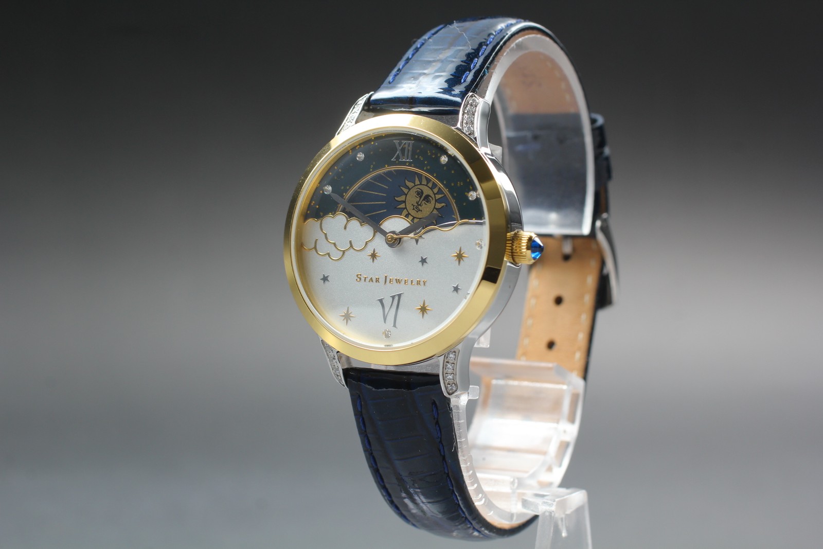2017 N MINT Star Jewelry Limited Day & Night Sun Moon Navy Womens JAPAN