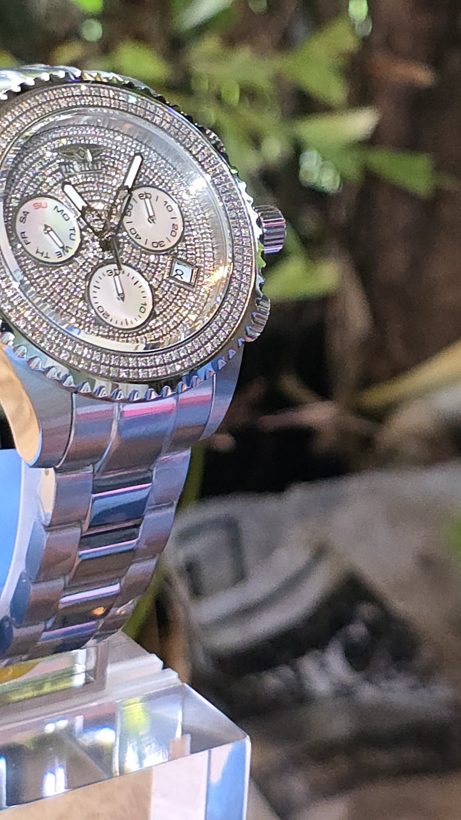 INVICTA SWISS MADE DIAMOND 2 CTW GRAND DIVER PRO 300M STAINLESS STEEL WATCH SALE