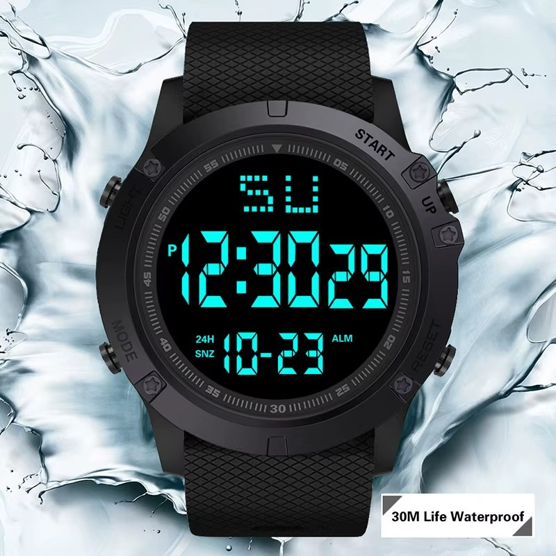 Waterproof Digital Sports Watch Military Tactical LED Backlight Wristwatch 1pcs