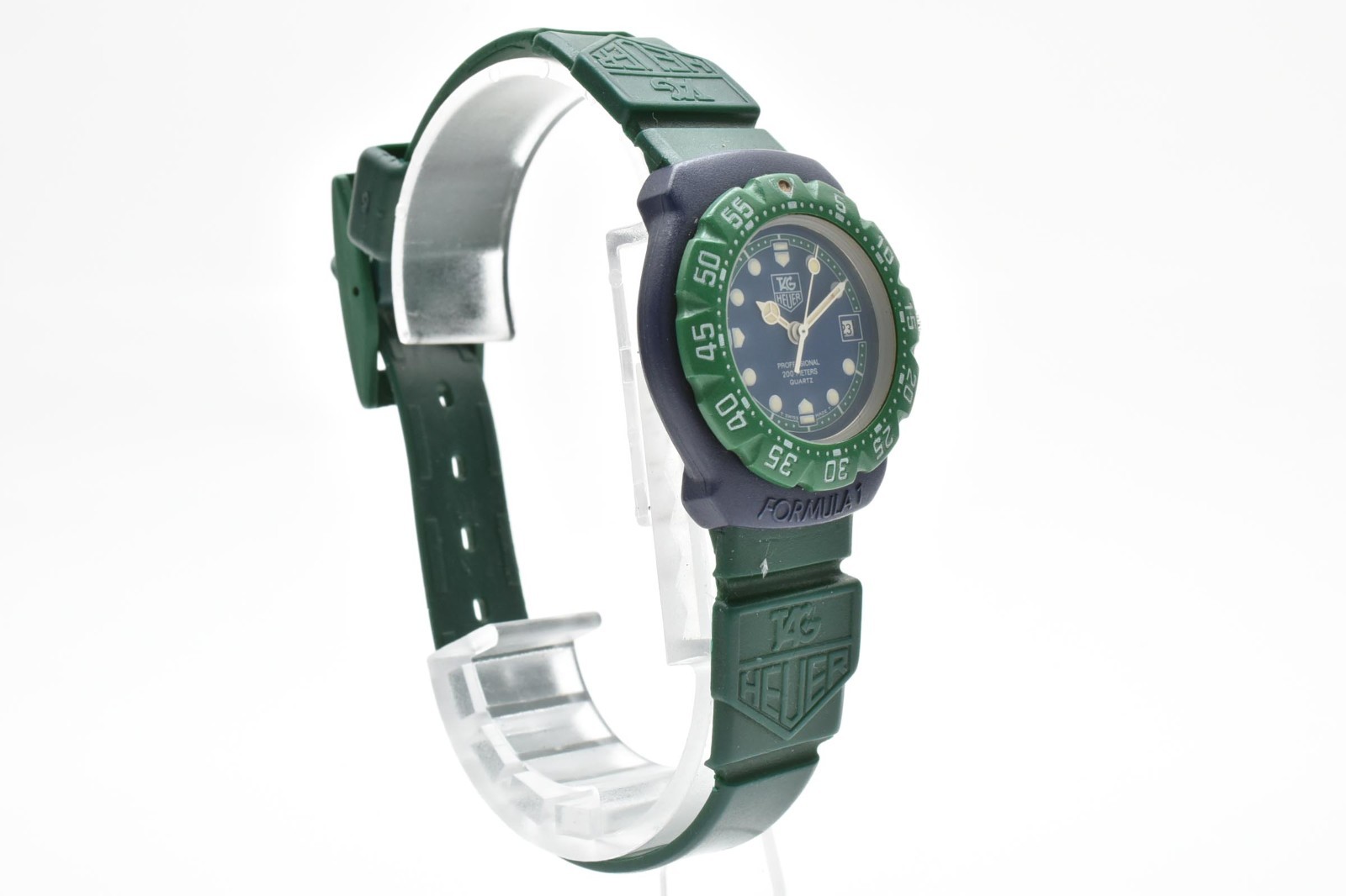 [N MINT] TAG Heuer Formula 1 Professional 362.508 Green Quartz Watch JAPAN