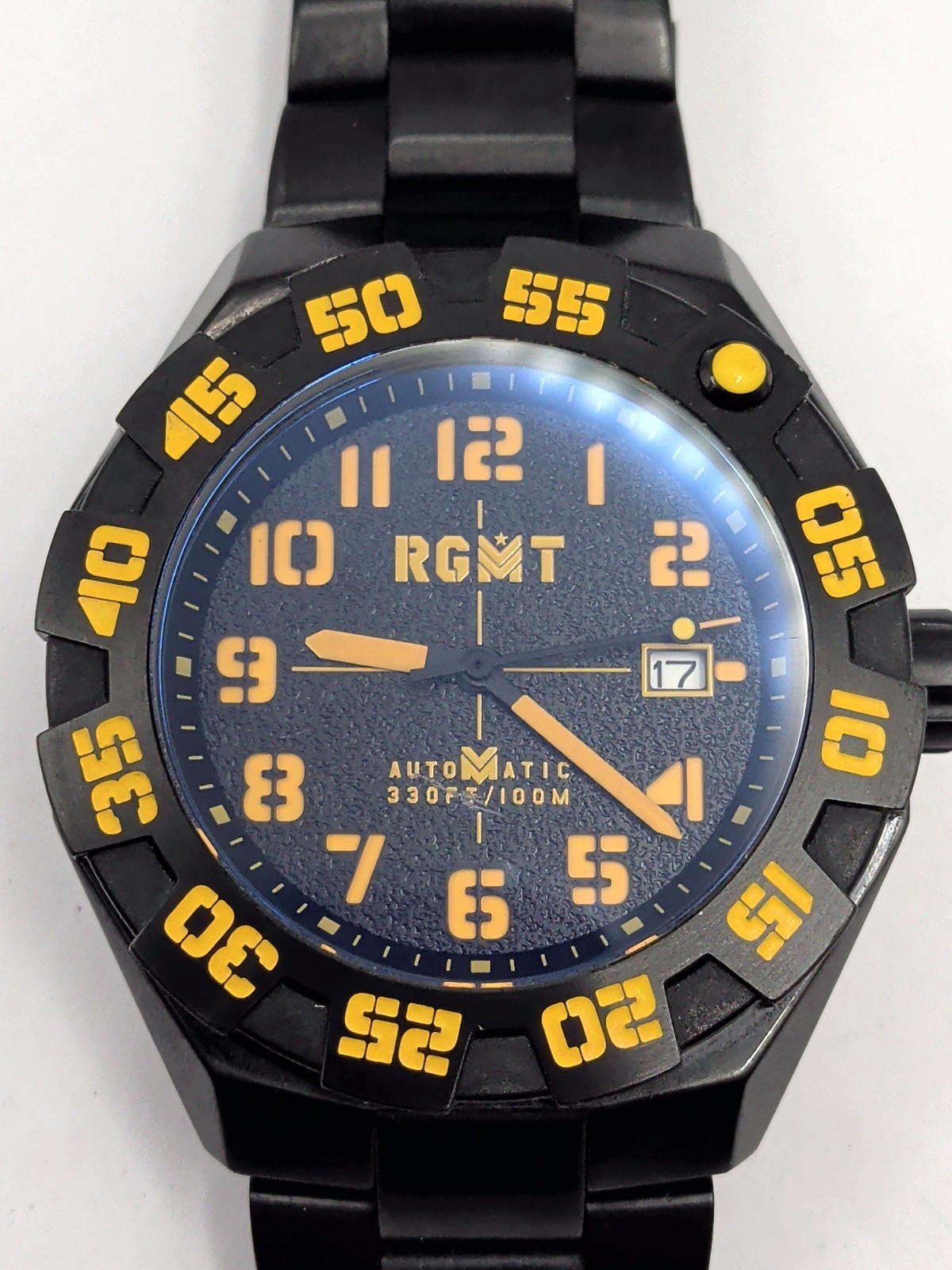 RGMT Field Master Automatic Watch Black Yellow Watch
