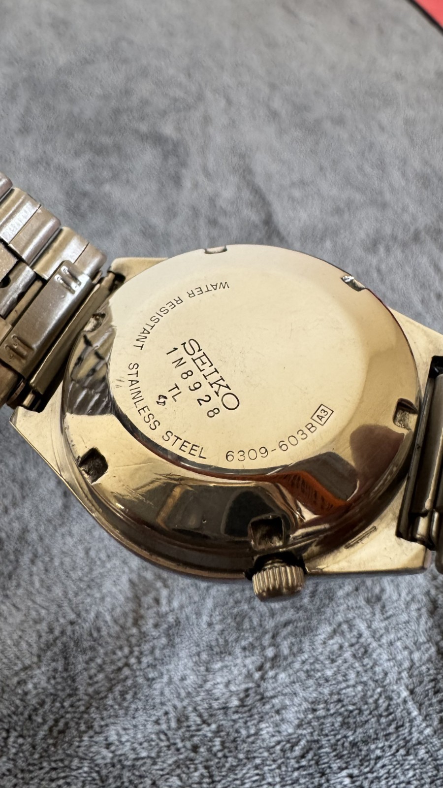 Seiko 5 Automatic 17 Jewels 6309-603BA Blue Dial Day-Date Vintage Japan