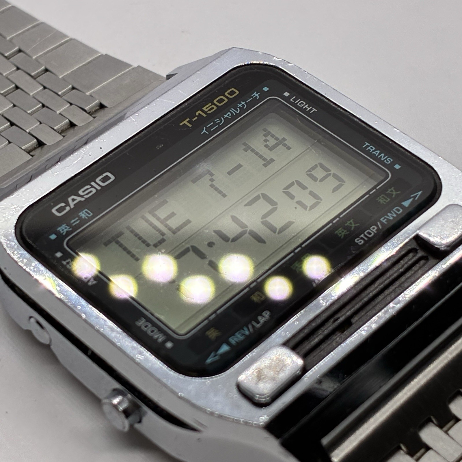 Vintage Casio T-1500 Dict Watch Module 117 Dictionary 1980s Rare Japan #2466