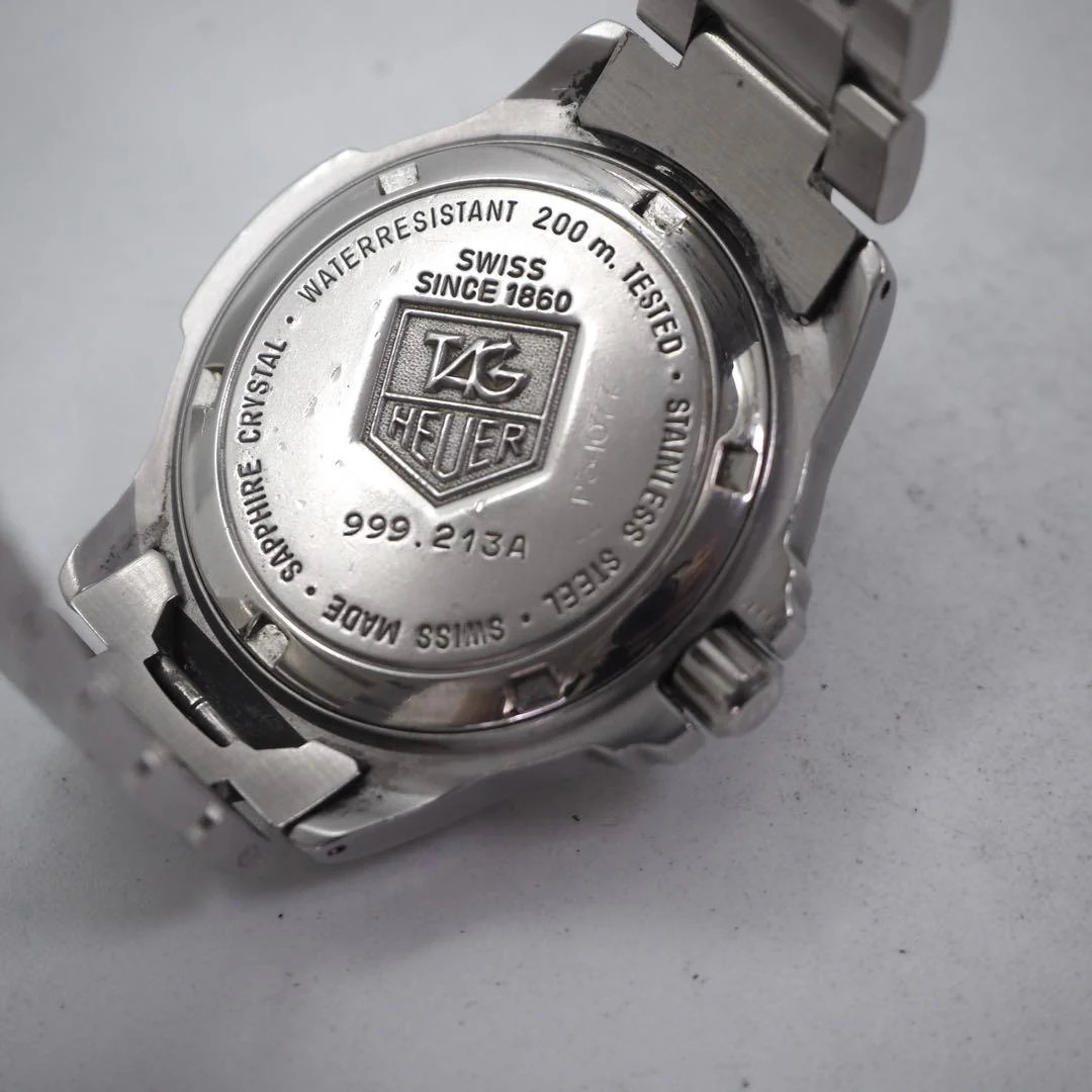 TAG HEUER 999.213A Professional 200 Diver Watch 35mm Gray Dial Silver