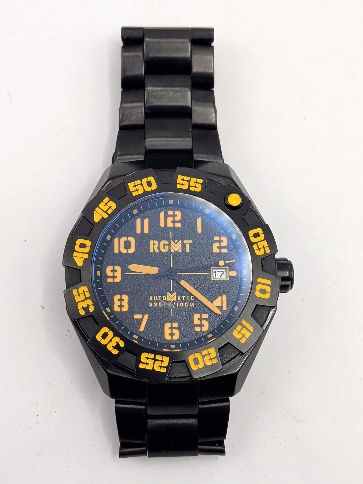 RGMT Field Master Automatic Watch Black Yellow Watch