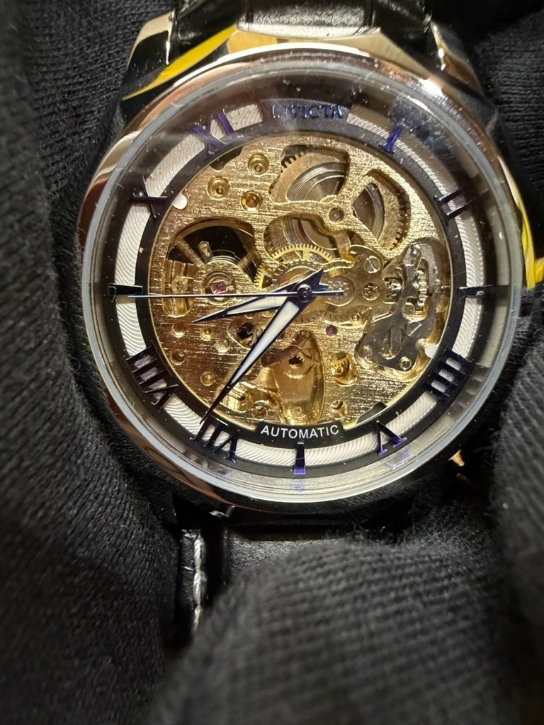 Invicta Objet D Art – Model 69126 | Automatic Skeleton on Black Leather