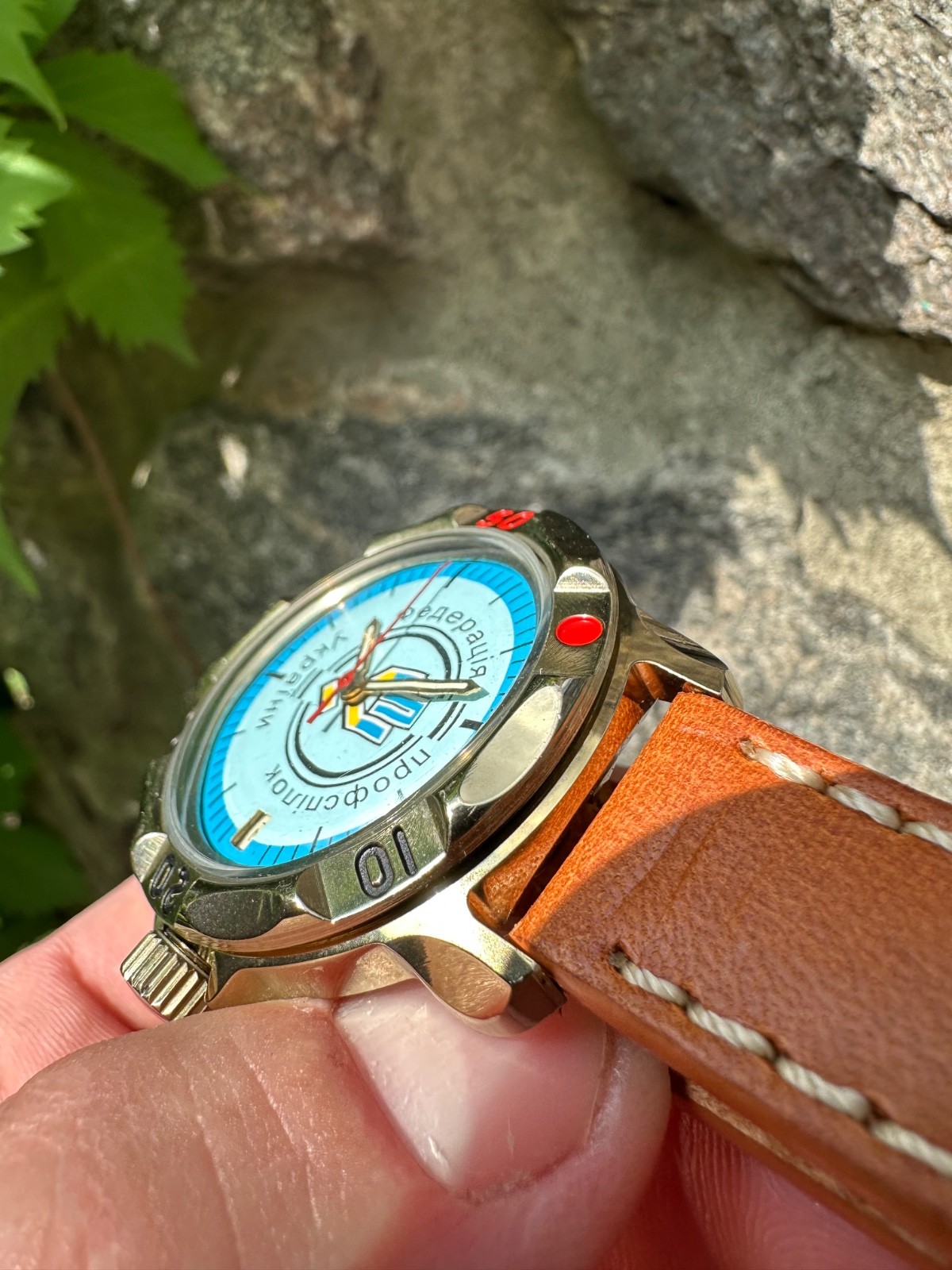 Vintage Mechanical Watch Wostok Commander Federation Of Trade Unions Of Ukraine