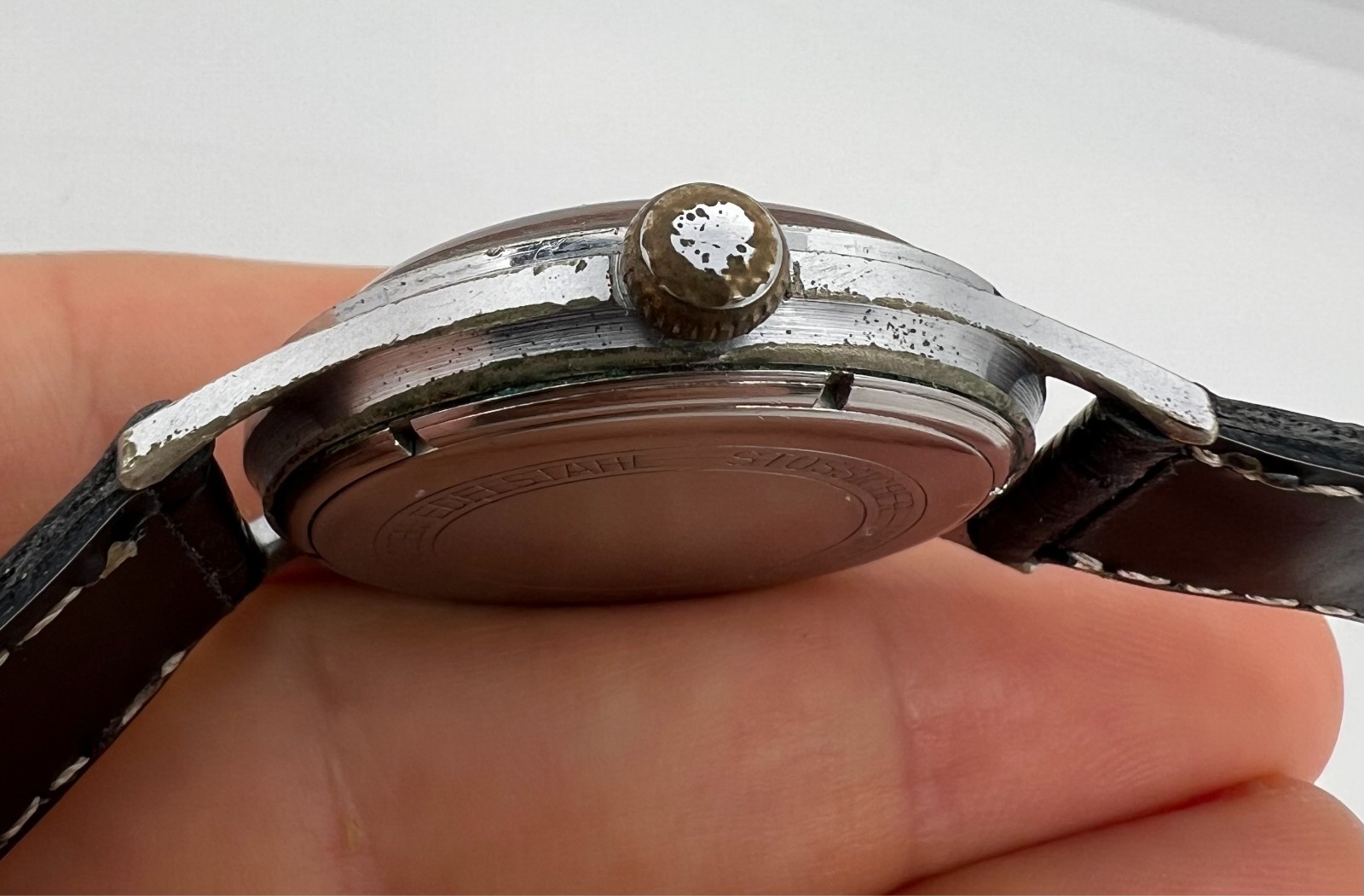 VINTAGE GAMA BULLSEYE MILITARY MENS WATCH GERMANY