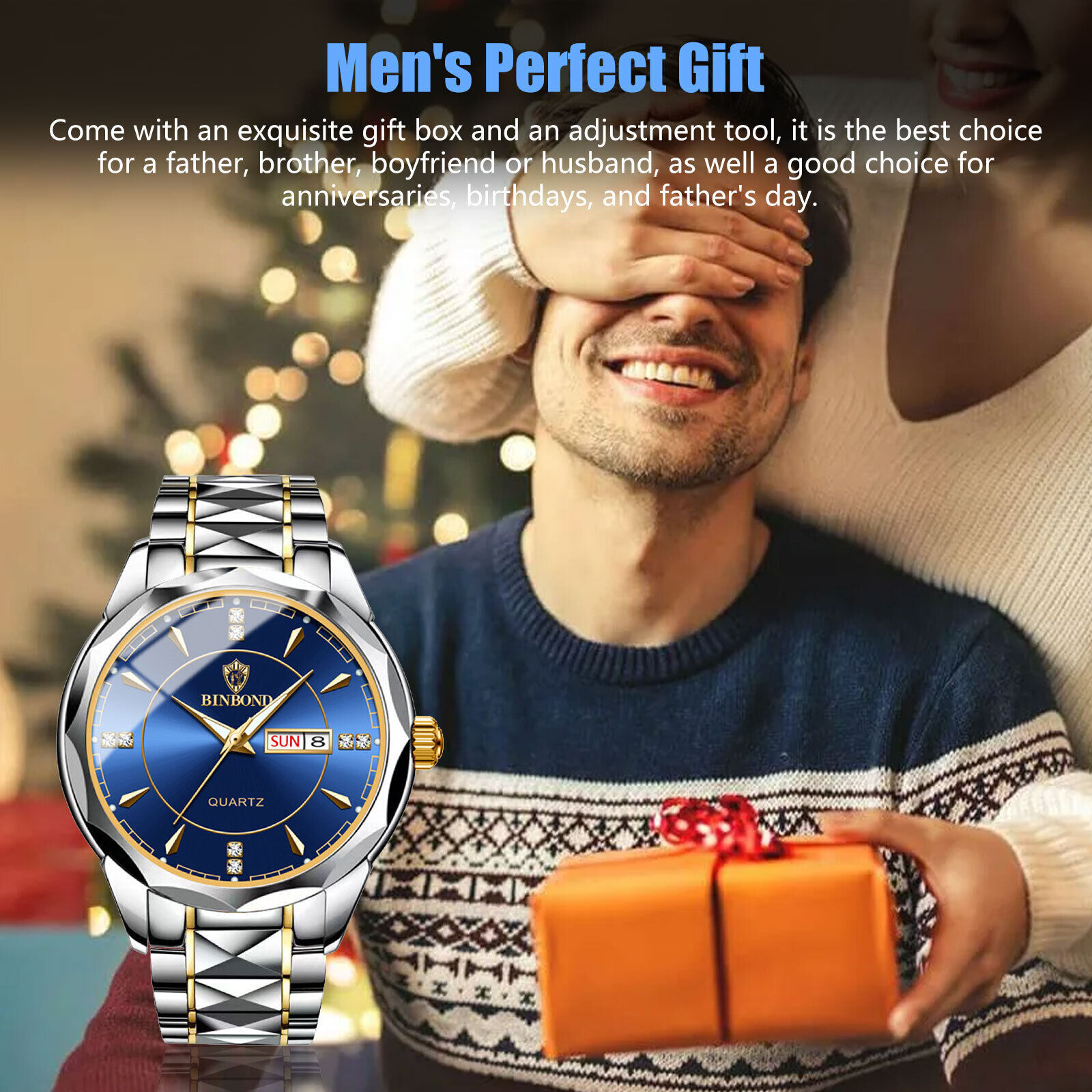 Waterproof Men’s Luxury Quartz Watch Stainless Steel Luminous Classic Business