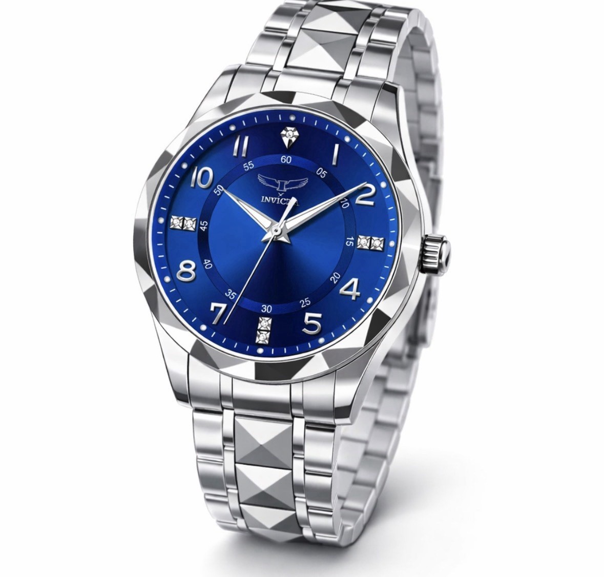 Invicta Speedway Men’s Quartz Analog 30m Blue Dial Stainless Steel Bracelet