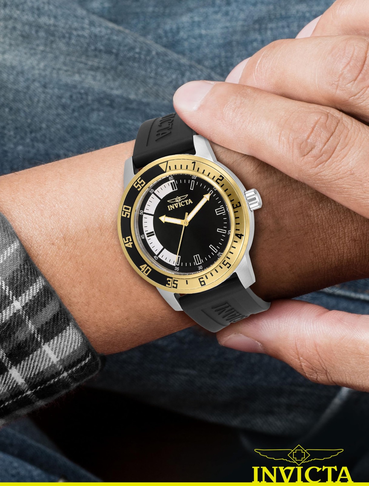 Invicta Mens Specialty 45mm Quartz, Black 34097
