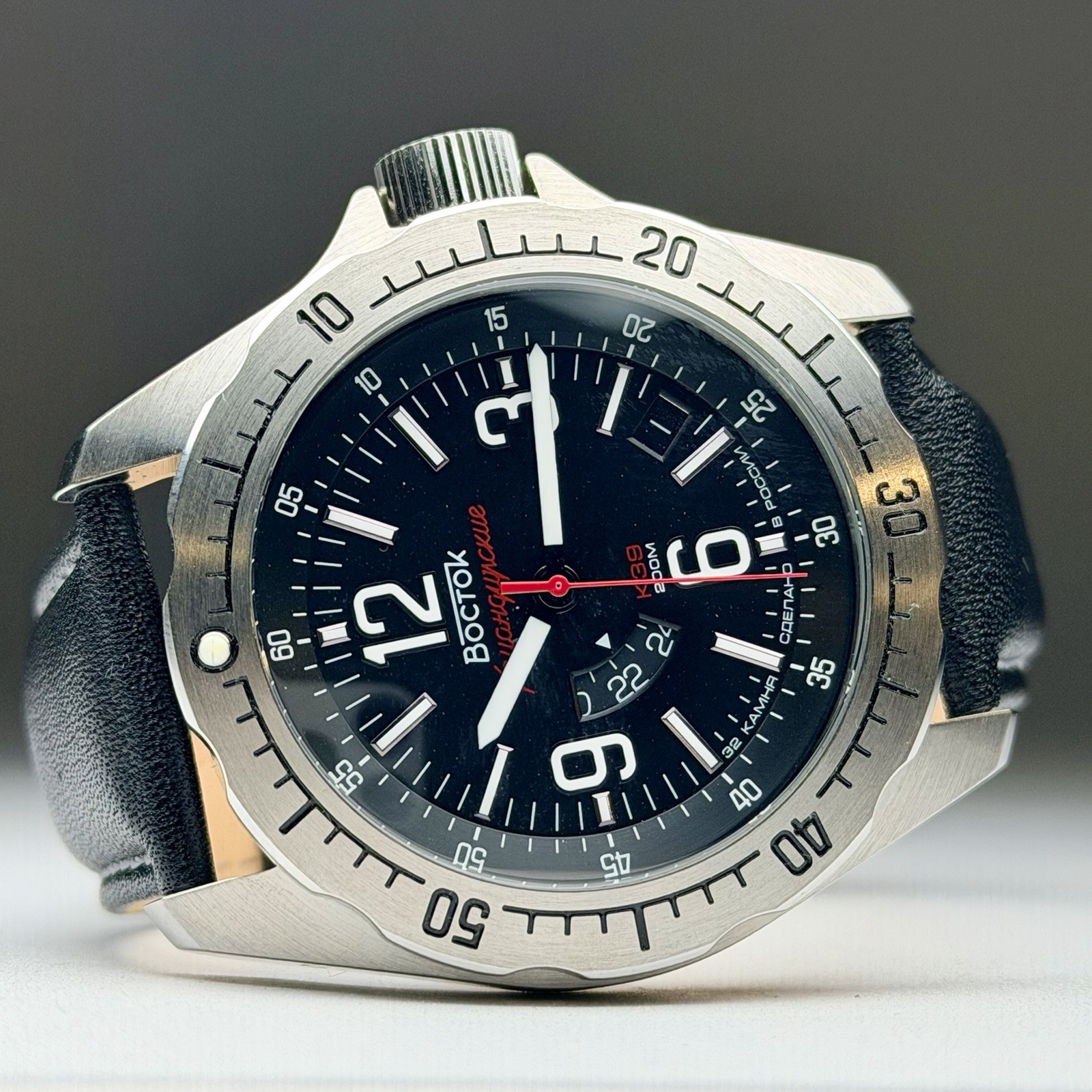 Vostok Komandirskie K39 Automatic Men’s 45mm Watch 24hr Military 2432/390776