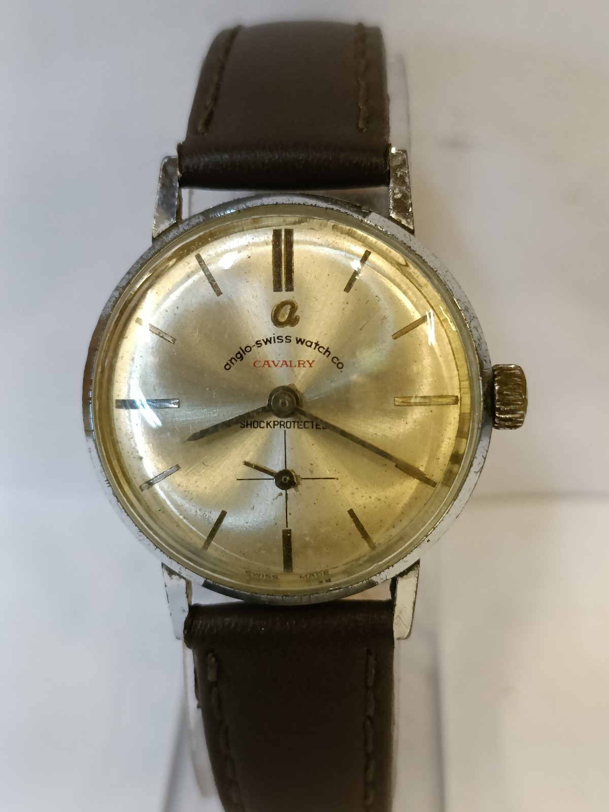 ANGLO-SWISS WATCH CO. CAVALRY WINDING PATINA DIAL UNISEX WORKING