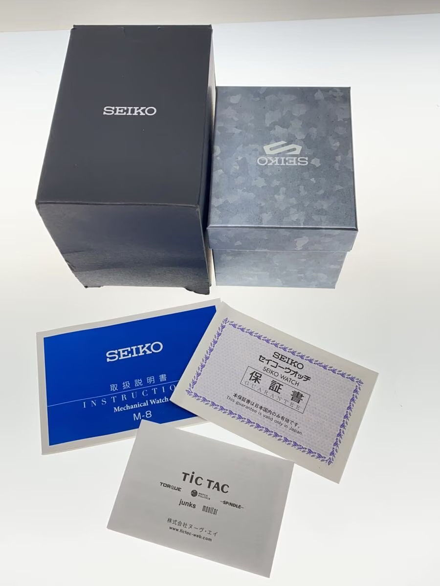 SEIKO Automatic Wristwatch Analog Stainless NVY SLV SBSA001