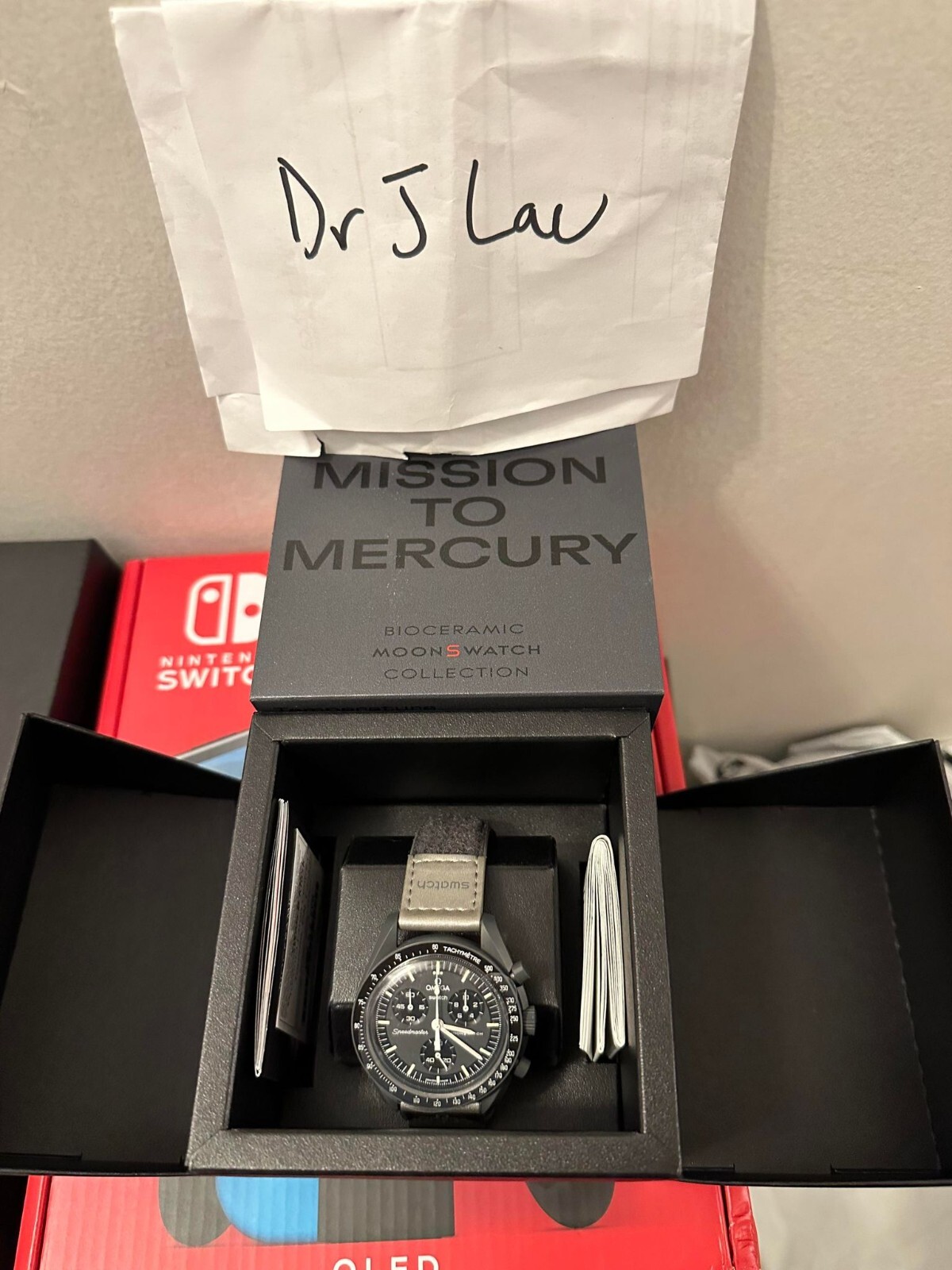 Swatch x Omega Bioceramic Moonswatch Mission To Mercury – Brand New Fast Ship