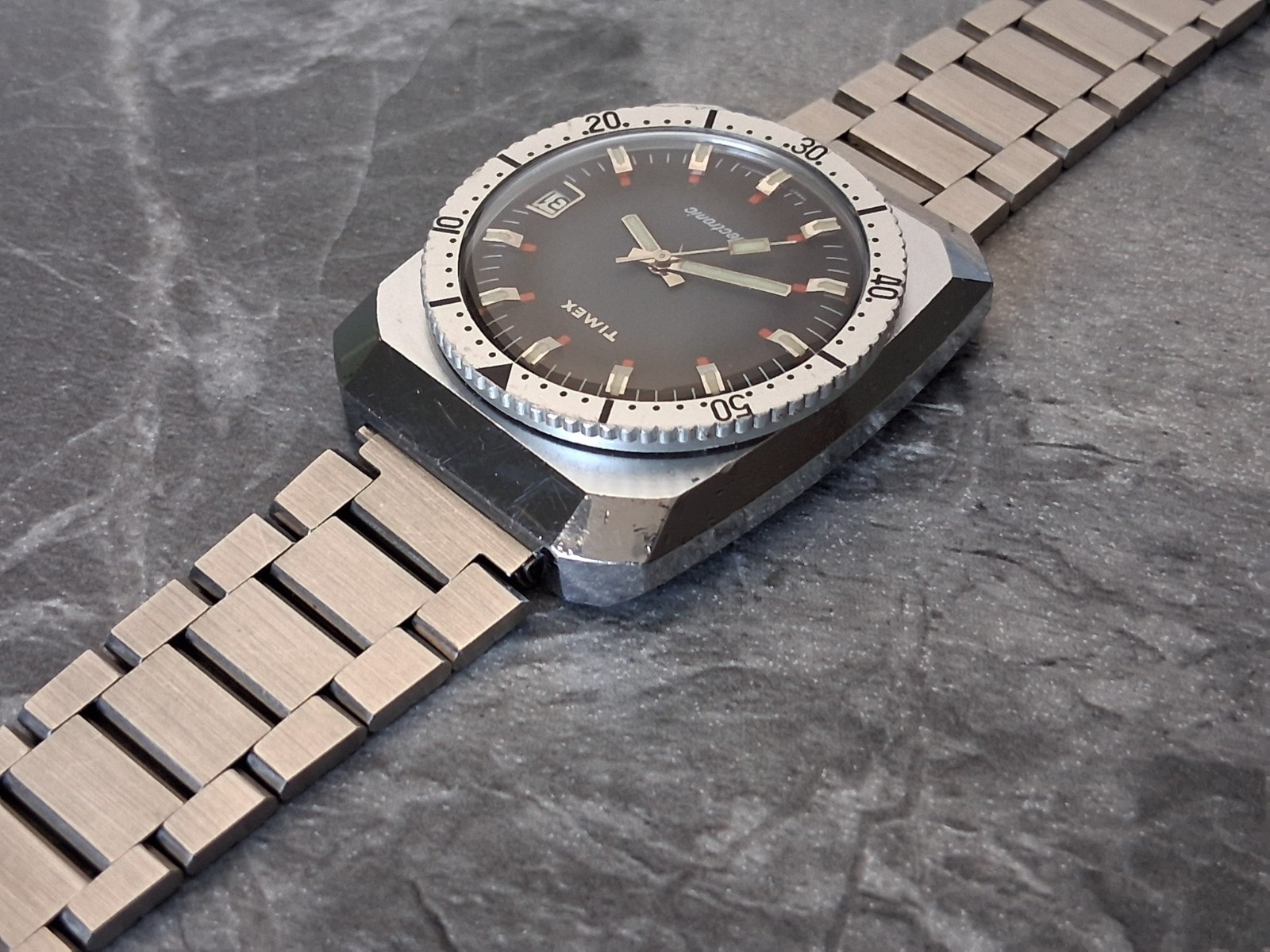 Serviced 1972 Timex West Germany Electronic Dive Style Men’s Vintage Watch RARE