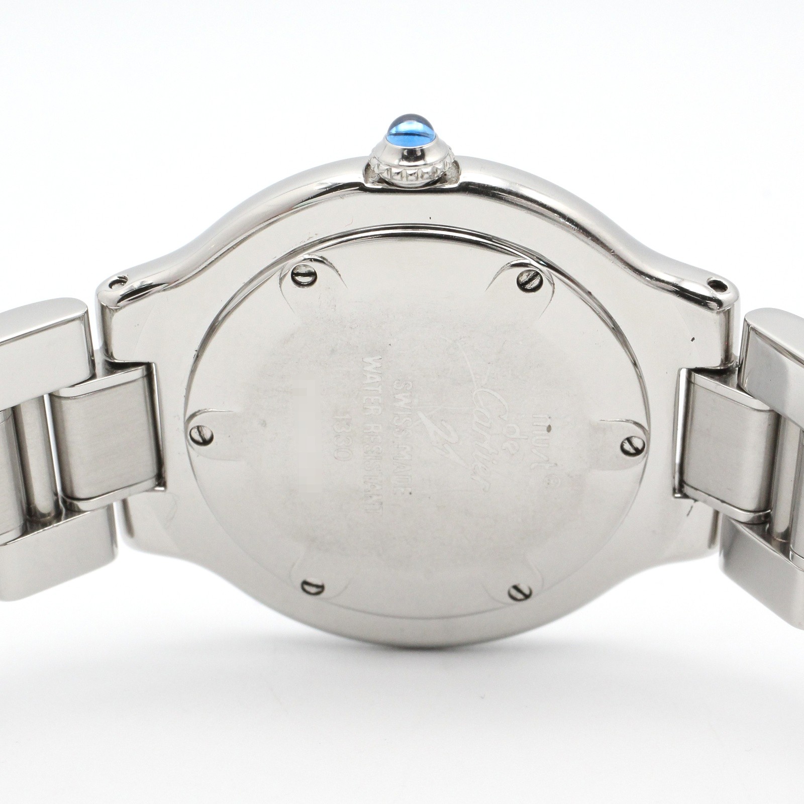 CARTIER Must21 LM Wrist Watch W10110T2 Quartz Stainless Steel Used Women
