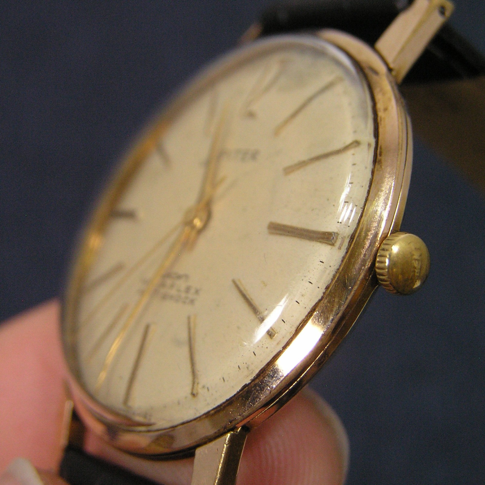 ORIENT JUPITER Nivaflex 1950s 19 Jewels Mechanical Watch 22435 Japan Imported
