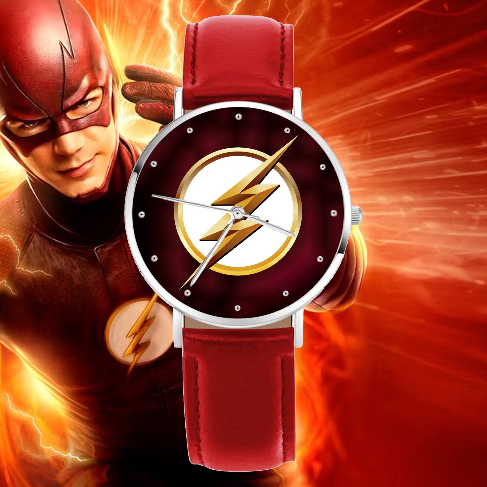 The Flash CW Engraved Wristwatch