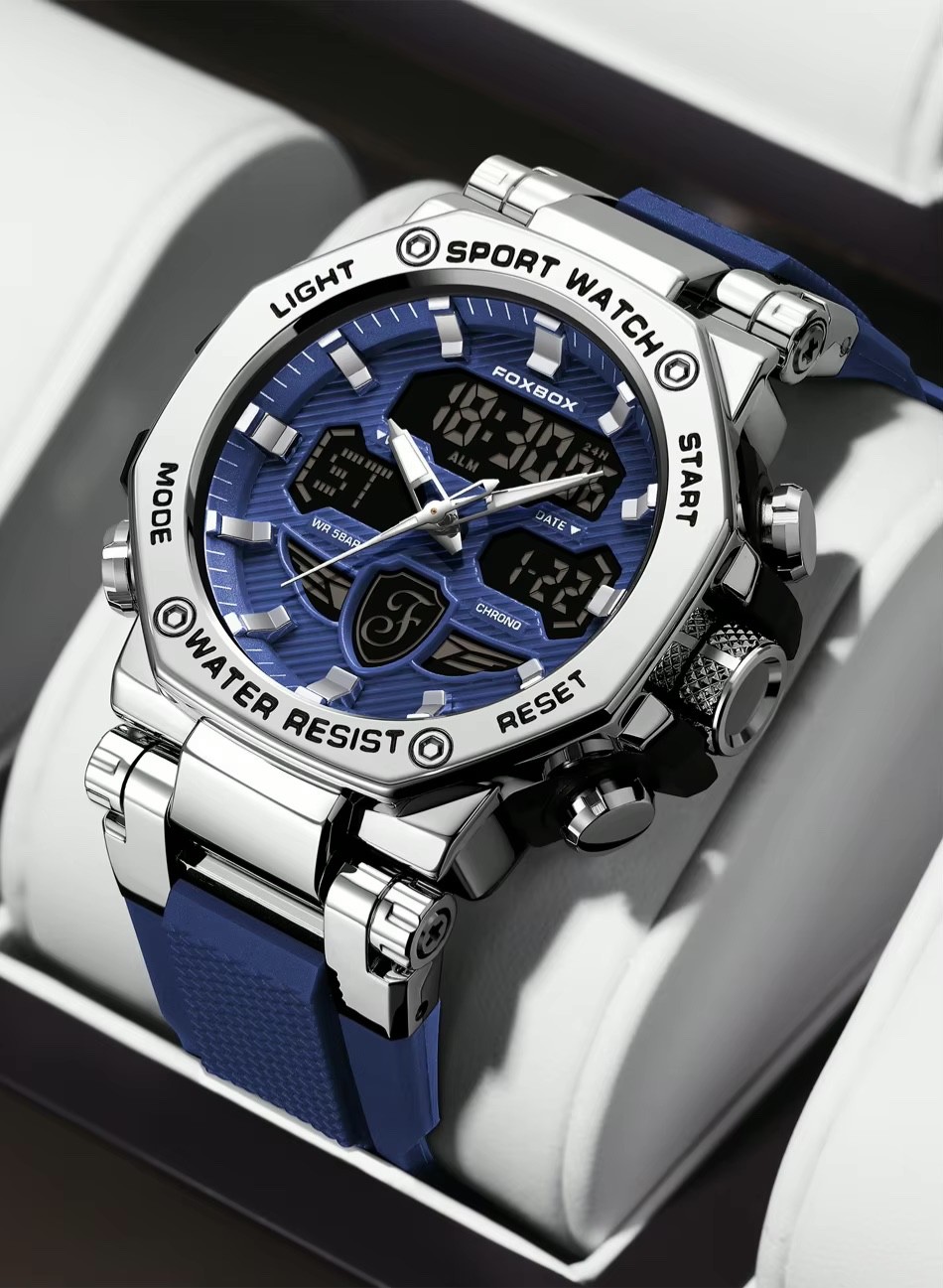 FOXBOX Mens Quartz Luxury Wristwatch Analogue Digital – Various