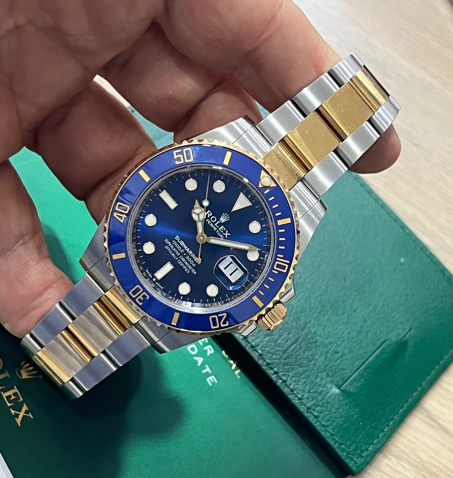 ROLEX SUBMARINER 41mm Ref: 126613LB CERAMIC BLUESY WITH PAPERS 2024