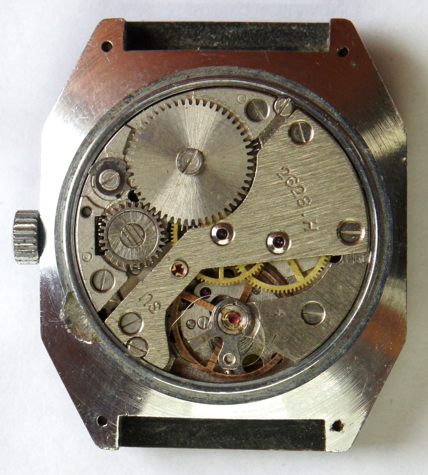 Vintage Raketa 2628.H PChZ USSR Wrist Soviet Men’s Watch 19 jewels PARTS REPAIR