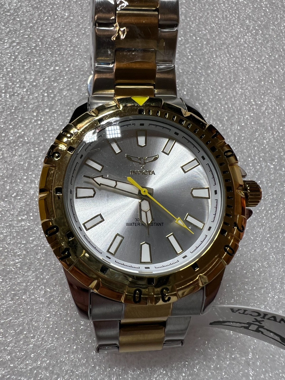Invicta 69036 Specialty I Men 42mm Two Tone Silver Dial Quartz Bracelet Watch