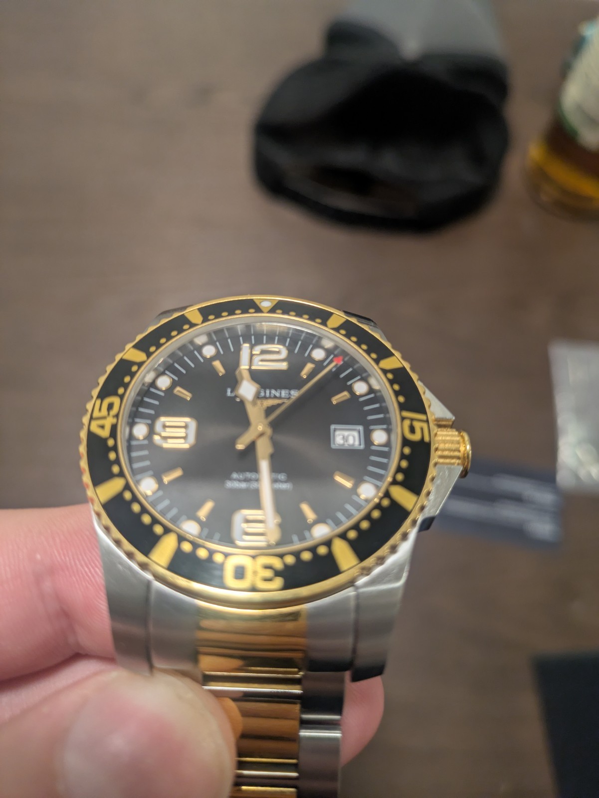 Longines HydroConquest Automatic Two-Tone Black Dial 41mm 300m L3.742.3.56.7