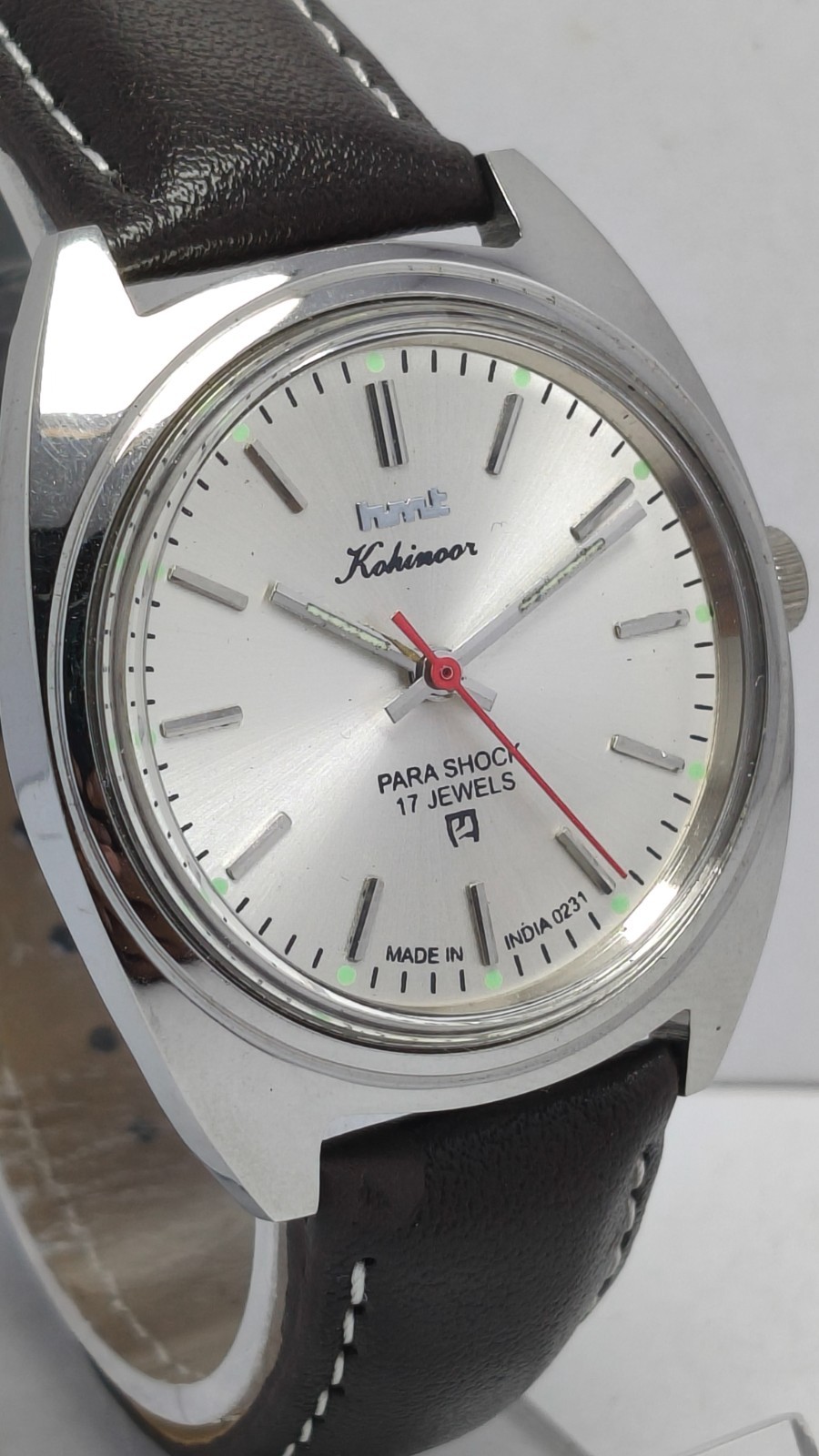 HMT Kohinooor 17J Hand Winding Wrist Watch For Men’s In Working Condition