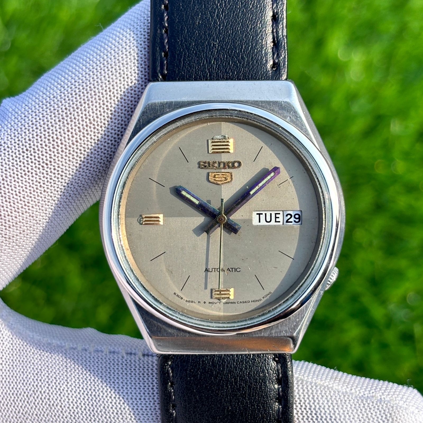 Vintage Seiko 5 Dress Formal Automatic Japan Made Men’s Watch 6309-8830